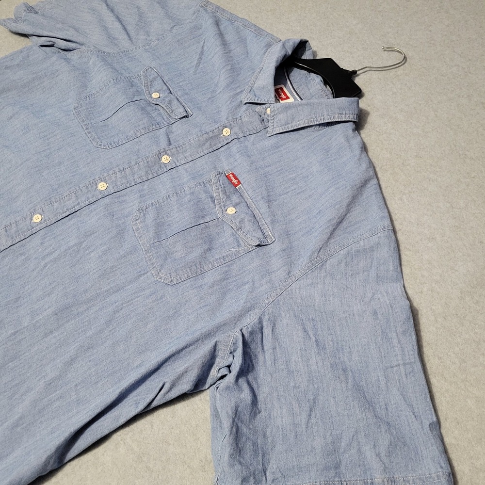Wrangler Relaxed Stretch Poplin Button Up Shirt 3XL 112380006 XXXL